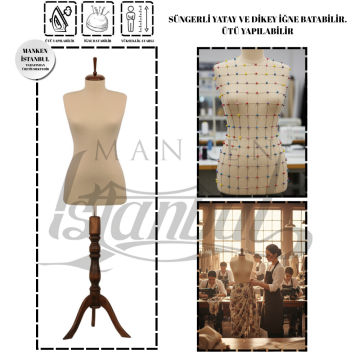 Süngerli Terzi Mankeni Prova Mankeni 34-46 Beden Arası