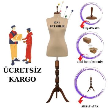 Süngerli Terzi Mankeni Prova Mankeni 34-46 Beden Arası