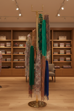 Gold Eşarp Standı Şal Standı ( 34 Şal Asılabilir )