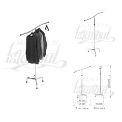 Orta Askılık- Krom Metal Orta Stand