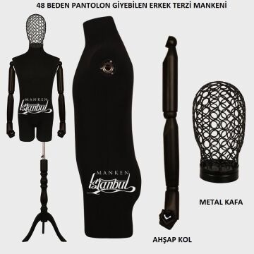Pantolon Giyebilen Erkek Terzi Vitrin Mankeni