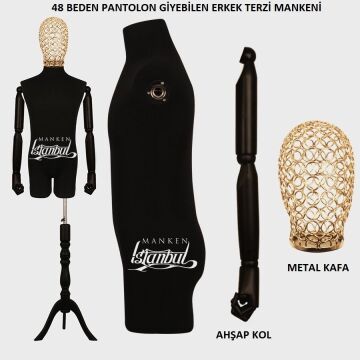 Pantolon Giyebilen Erkek Terzi Vitrin Mankeni