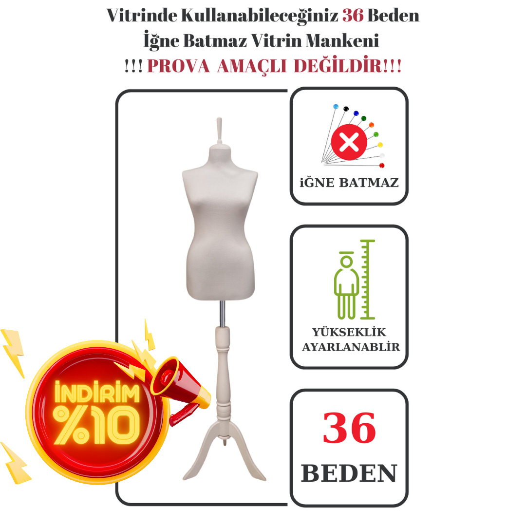 Bayan vitrin amaçlı terzi mankeni vitrin mankeni İĞNE BATMAZ