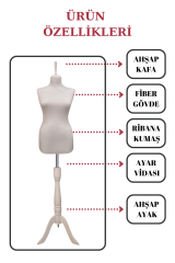 Bayan Vitrin Amaçlı Terzi Mankeni Vitrin Mankeni