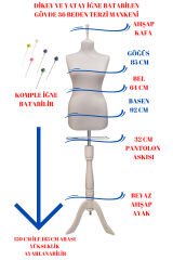 36 Beden Süngerli Terzi Mankeni Prova Mankeni