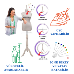 36 Beden Süngerli Terzi Mankeni Prova Mankeni
