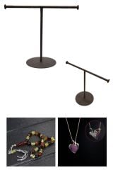 Takı Standı Tesbih Askısı Bileklik Askısı Metal T Kolye Askısı Takı Düzenleyici Takı Askısı Pembe