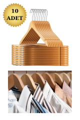 Zarif ve Şık Ahşap Elbise Askısı - Mükemmel Seçim!