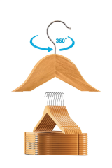 Zarif ve Şık Ahşap Elbise Askısı - Mükemmel Seçim!