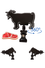 10 Adet Yaz Sil Mini Boy Mandallı Dana Kuzu Tavuk Keçi Balık Fiyat Etiketi KEÇİ