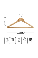 Zarif ve Şık Ahşap Elbise Askısı - Mükemmel Seçim!