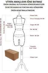 38 Beden Pantolon Giyebilen Terzi Mankeni İğne Batmaz