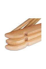 Zarif ve Şık Ahşap Elbise Askısı - Mükemmel Seçim!