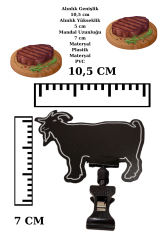 10 Adet Yaz Sil Mini Boy Mandallı Dana Kuzu Tavuk Keçi Balık Fiyat Etiketi KEÇİ