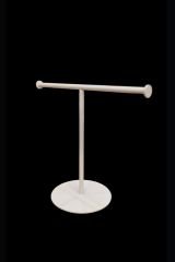 Takı Standı Tesbih Askısı Bileklik Askısı Metal T Kolye Askısı Takı Düzenleyici Takı Askısı Beyaz