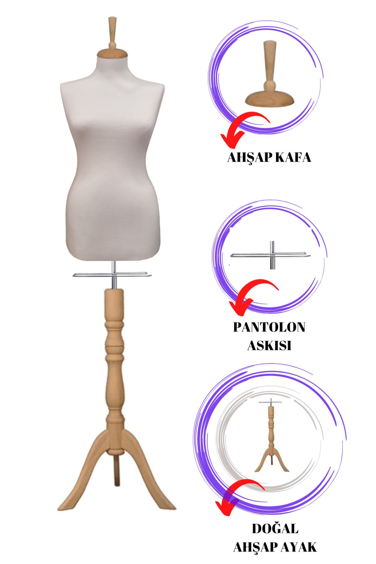 Bayan Vitrin Amaçlı Terzi Mankeni Vitrin Mankeni