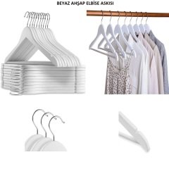 Zarif ve Şık Ahşap Elbise Askısı - Mükemmel Seçim!