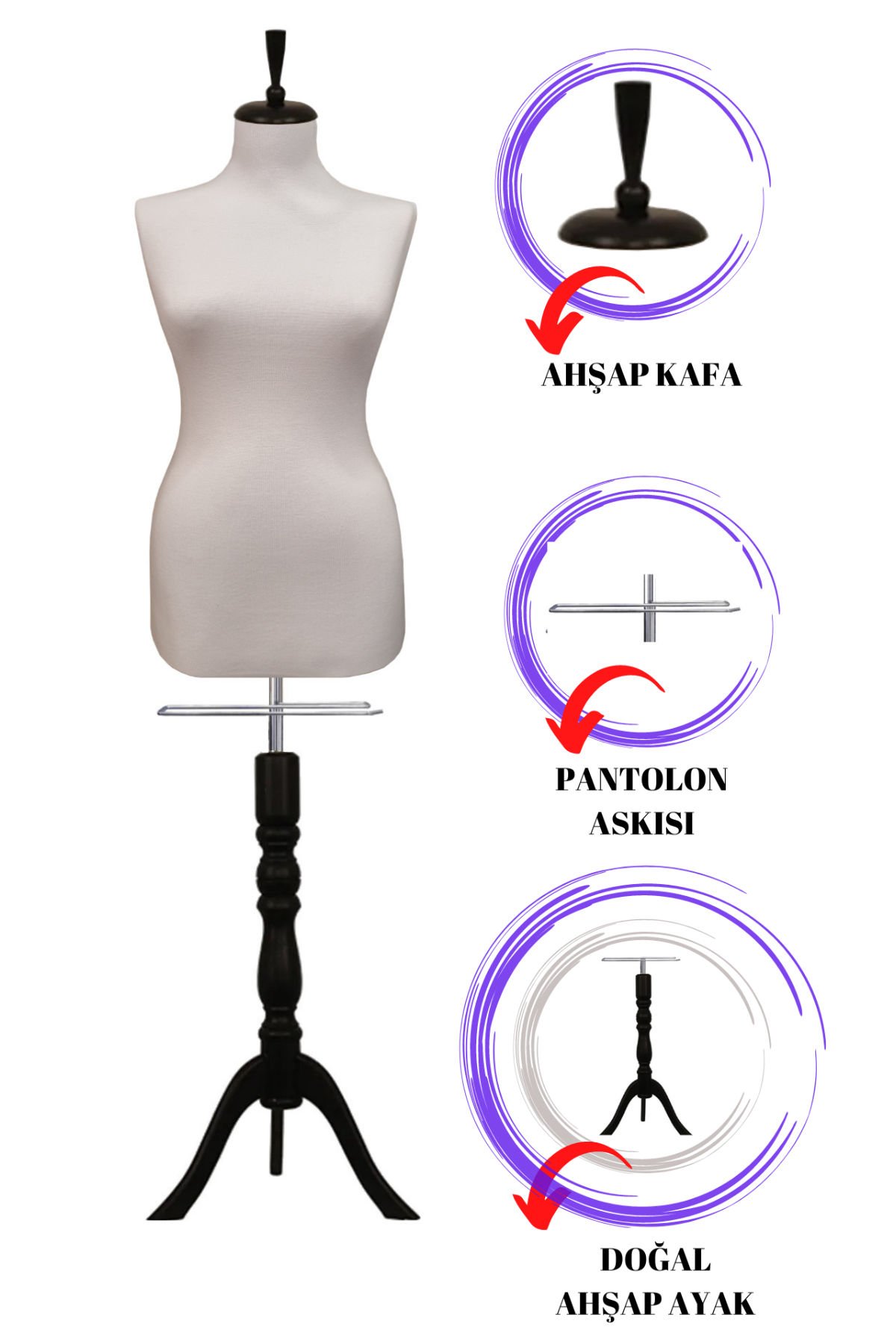 Bayan Vitrin Amaçlı Terzi Mankeni Vitrin Mankeni