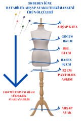 36 Beden Süngerli Terzi Mankeni Prova Mankeni