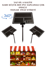 Yaz Sil Sapla Küçük Boy Saplamalı Fiyat Etiketi Pazarcı Etiketi Market Etiketi