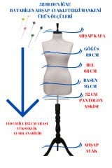 38 Beden Süngerli Terzi Mankeni Prova Mankeni