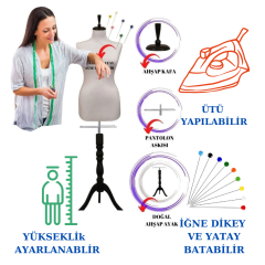 38 Beden Süngerli Terzi Mankeni Prova Mankeni