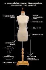 Balık Model 38 Beden  Süngerli İğne Batabilen Terzi Mankeni