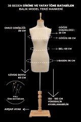 Balık Model 38 Beden Süngerli İğne Batabilen Terzi Mankeni