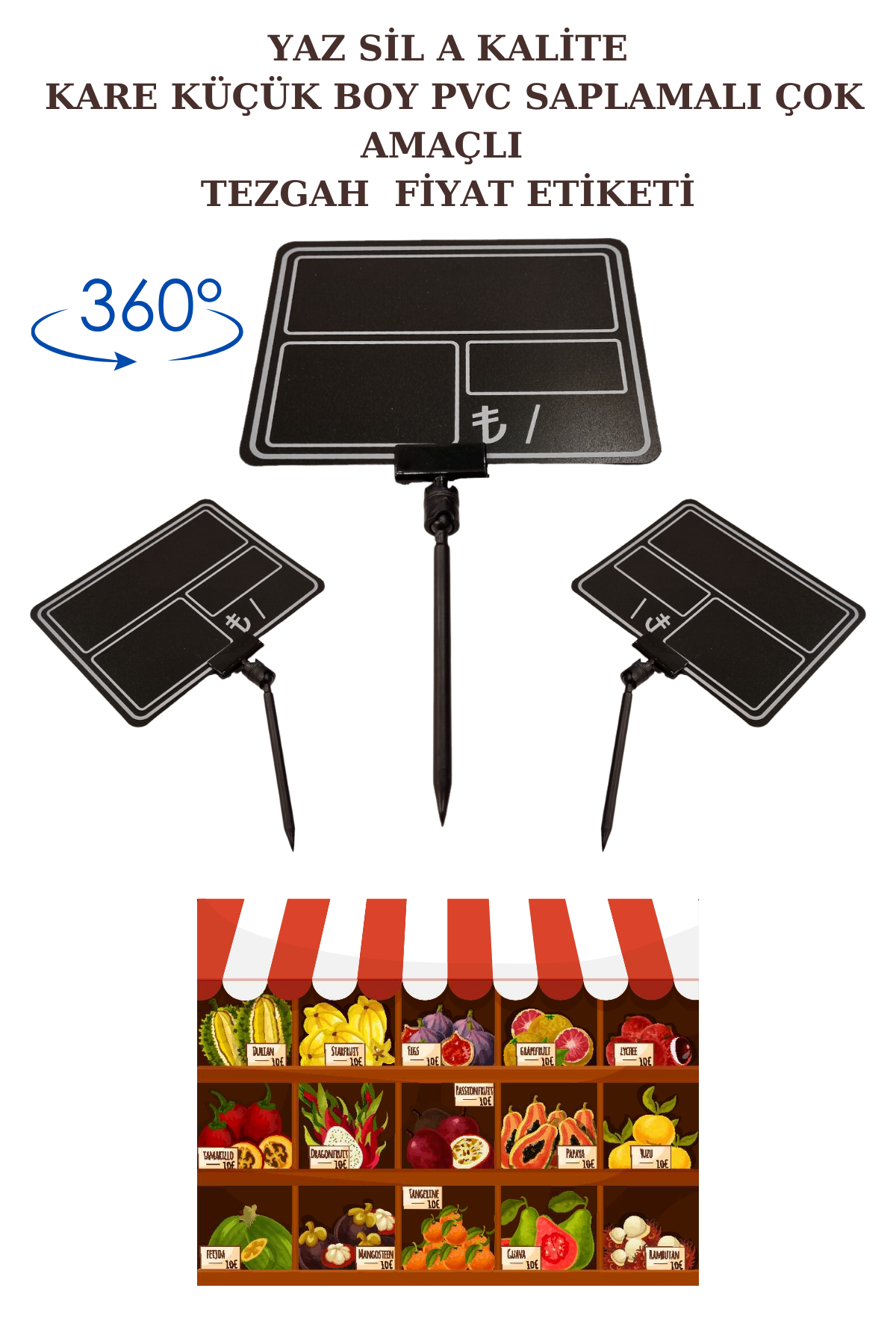 Yaz Sil Sapla Küçük Boy Saplamalı Fiyat Etiketi KÜÇÜK