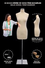 38 Beden Balık Model Süngerli İğne Batabilen Terzi Mankeni