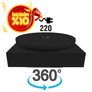 Elektrikli Siyah Renk 25 KG Kapasiteli (220 WOLT) Döner Platform