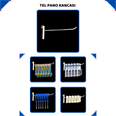 Tel Pano Kancası Beyaz - 5 mm Dayanıklı Yapı