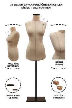 Yüksek Kalite Özel Punto Dikişli Full Sünger Terzi Mankeni