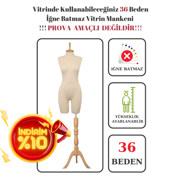 Pantolon Giyebilen Terzi Mankeni Vitrin Mankeni