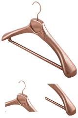 10 Adet Plastik Bakır Renk Ceket Askısı Takım Elbise Askısı
