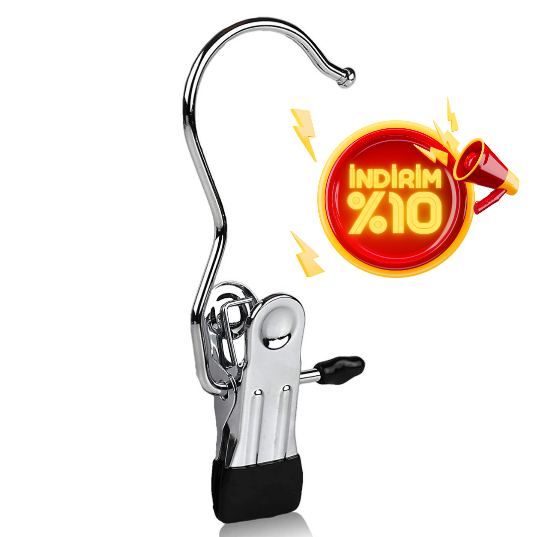 10 Adet Metal Krom Kaplama Eşarp Askısı Şal Askısı