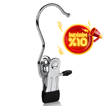 10 Adet Metal Krom Kaplama Eşarp Askısı Şal Askısı