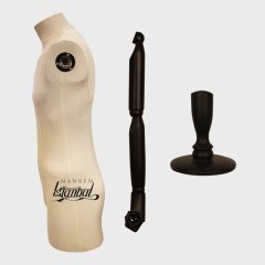 Keten Kumaş Pantolon Giyebilen Terzi Mankeni Vitrin Mankeni