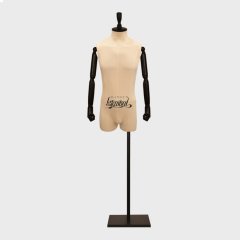 Keten Kumaş Pantolon Giyebilen Terzi Mankeni Vitrin Mankeni