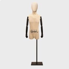 Keten Kumaş Pantolon Giyebilen Terzi Mankeni Vitrin Mankeni