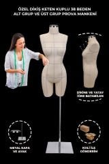 Profesyonel 38 Beden İğne Batabilen Terzi Mankeni Prova Mankeni
