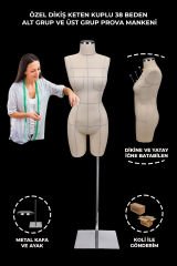 Profesyonel 38 Beden İğne Batabilen Terzi Mankeni Prova Mankeni