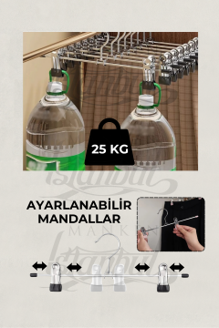 10 Adet Metal Mandallı Krom Pantolon Askısı Etek Askısı