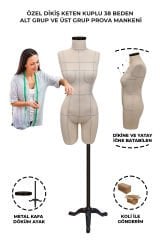 Profesyonel 38 Beden İğne Batabilen Terzi Mankeni Prova Mankeni