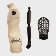 Keten Kumaş Pantolon Giyebilen Terzi Mankeni Vitrin Mankeni