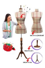 Kılavuz Çizgili İğne Batabilen Terzi Mankeni 36-38-40 Beden