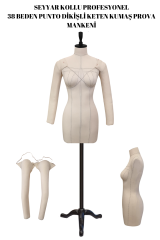 Seyyar Kollu Balık 38 Profesyonel Süngerli Terzi Mankeni