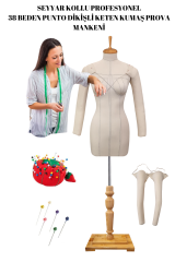 Seyyar Kollu Balık 38 Profesyonel Süngerli Terzi Mankeni