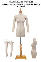 Seyyar Kollu Balık 38 Profesyonel Süngerli Terzi Mankeni