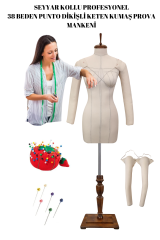 Seyyar Kollu Balık 38 Profesyonel Süngerli Terzi Mankeni